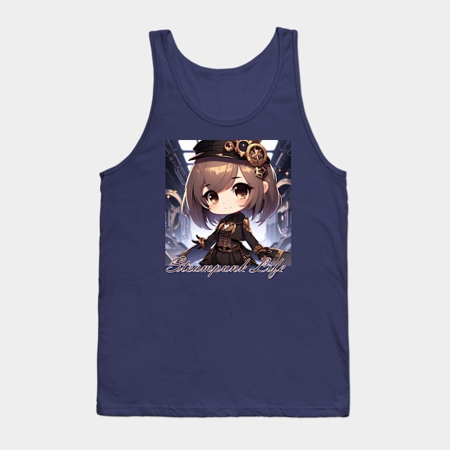 Steampunk Life Tank Top by PlayfulPandaDesigns